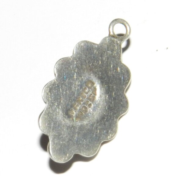 Vintage Mexico  Red Onyx  Sterling Silver  Pendant - Picture 7 of 8